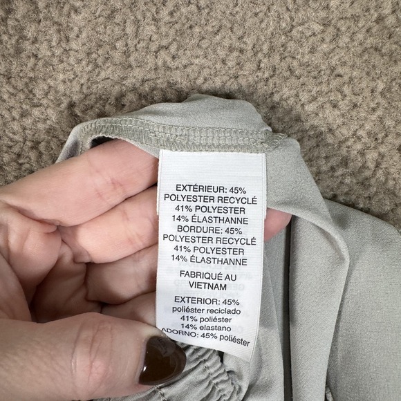 Vuori Villa Ankle Pants Womens Small Elastic Waist Lightweight Talc Gray Casual - Picture 11 of 12